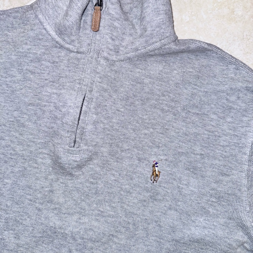 Wrn1X 💥 POLO Ralph Lauren Rib fit 1/2 zip pullover sweater Men’s size small - Picture 10 of 14